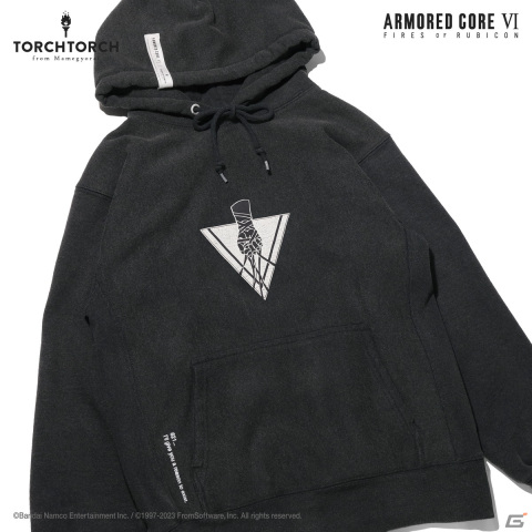「ARMORED CORE VI FIRES OF RUBICON」とTORCH TORCHのコラボパーカーが登場！ハンドラー・ウォルターの渋みや存在感を表現の画像3