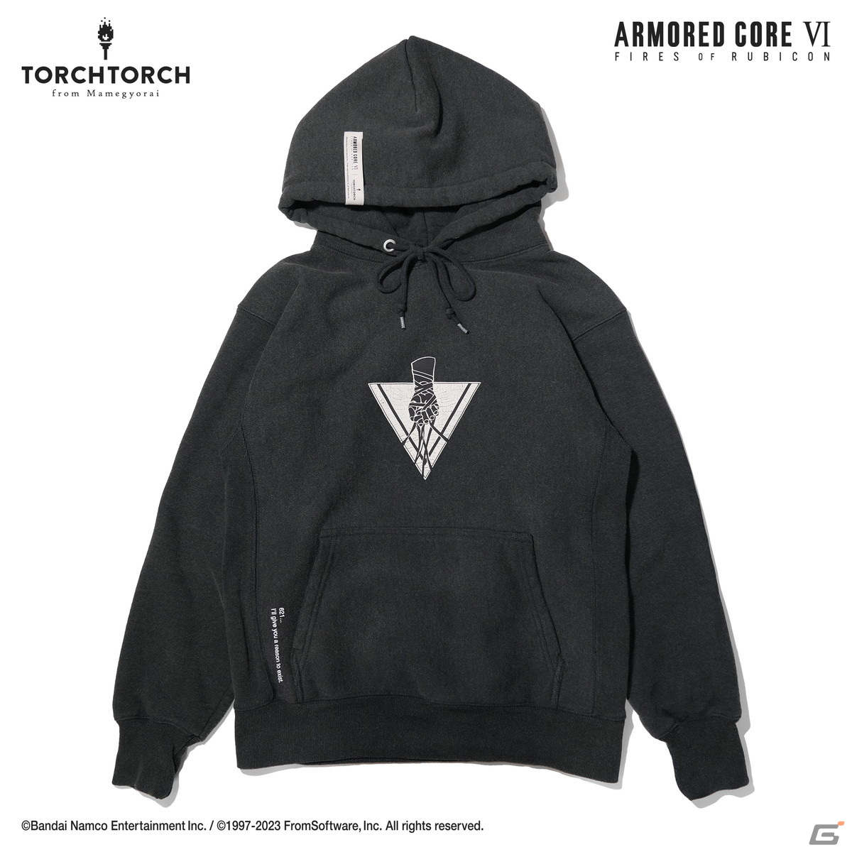 「ARMORED CORE VI FIRES OF RUBICON」とTORCH TORCHのコラボパーカーが登場！ハンドラー・ウォルターの渋みや存在感を表現の画像