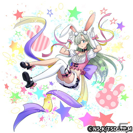 「逆転オセロニア」で「七つの大罪」とのコラボ第三弾が12月22日に開催！ログインで［うさぎな看板娘］エリザベス（A＋）がもらえるの画像