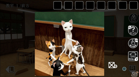 謎解きアドベンチャー「猫様の学び舎からの脱出」が配信開始！猫だらけの廃校から抜け出そうの画像