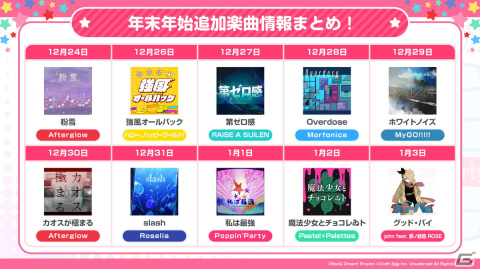「ガルパ」にホロライブからクロヱさんとすいせいさんが12月23日に登場！「強風オールバック」や「第ゼロ感」などの楽曲追加情報もの画像18