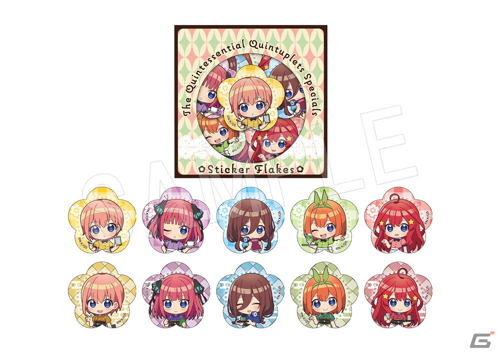 TVスペシャルアニメ「五等分の花嫁∽」のコラボカフェが渋谷で1月12日より開催！ウェイトレス姿の五つ子たちの新作グッズが登場の画像