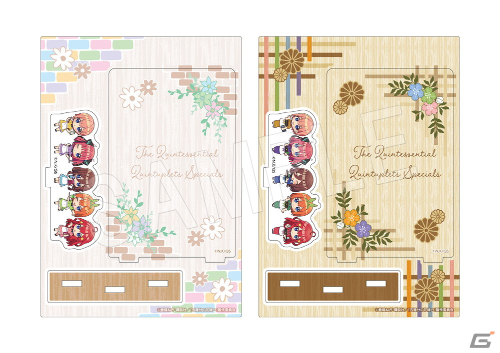 TVスペシャルアニメ「五等分の花嫁∽」のコラボカフェが渋谷で1月12日より開催！ウェイトレス姿の五つ子たちの新作グッズが登場の画像