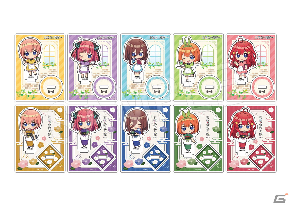 TVスペシャルアニメ「五等分の花嫁∽」のコラボカフェが渋谷で1月12日より開催！ウェイトレス姿の五つ子たちの新作グッズが登場の画像