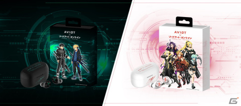 アニメ「ソードアート・オンライン」とAVIOTのコラボイヤホンが登場！黒がベースのHEROモデル、白がベースのHEROINEモデルがラインナップの画像4