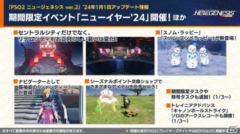 「PSO2 ニュージェネシス」1月17日スタートの「七つの大罪 憤怒の審判」コラボ詳細や2024年前半のロードマップが公開！の画像7