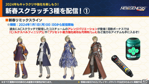 「PSO2 ニュージェネシス」1月17日スタートの「七つの大罪 憤怒の審判」コラボ詳細や2024年前半のロードマップが公開！の画像8