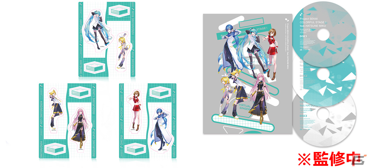 「プロセカ」アクリルフィギュアとアルバムがセットになったアイテムのアニメイト限定版が2024年5月8日より順次発売!の画像