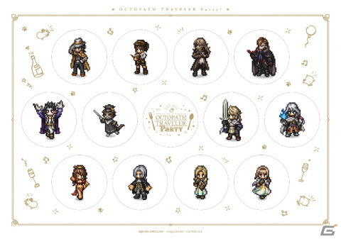 オクトパストラベラー」シリーズとスクエニカフェのコラボが2024年1月