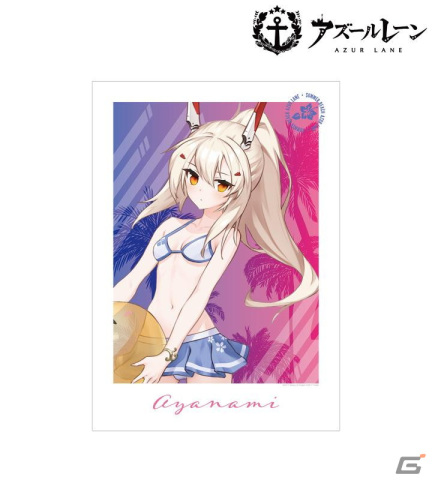 「アズレン」綾波、島風、チェシャー、能代、長門の描き起こし水着ver.イラストによるトレーディングスタンド付き色紙など4アイテムが登場！の画像6