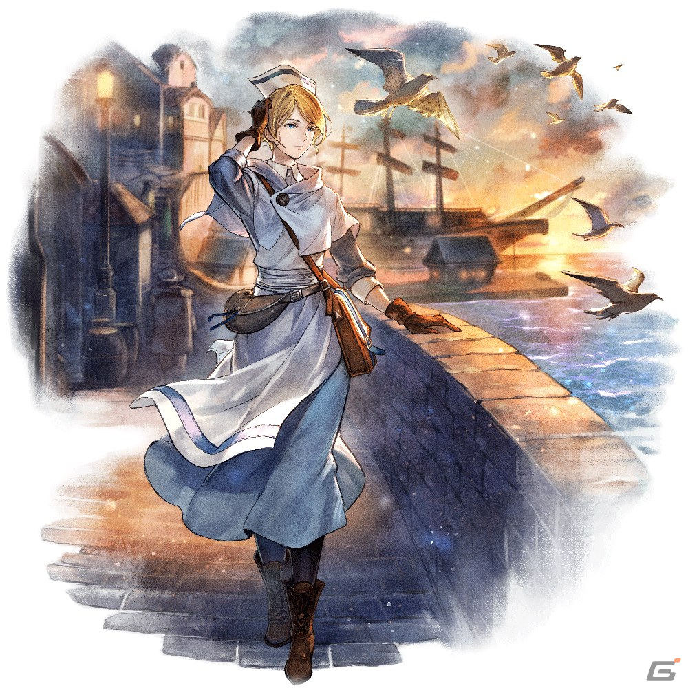 「OCTOPATH TRAVELER 大陸の覇者」剣士ヒカリ（CV：松田洋治）と薬師キャスティ（CV：根谷美智子）が1月1日0時より登場！の画像