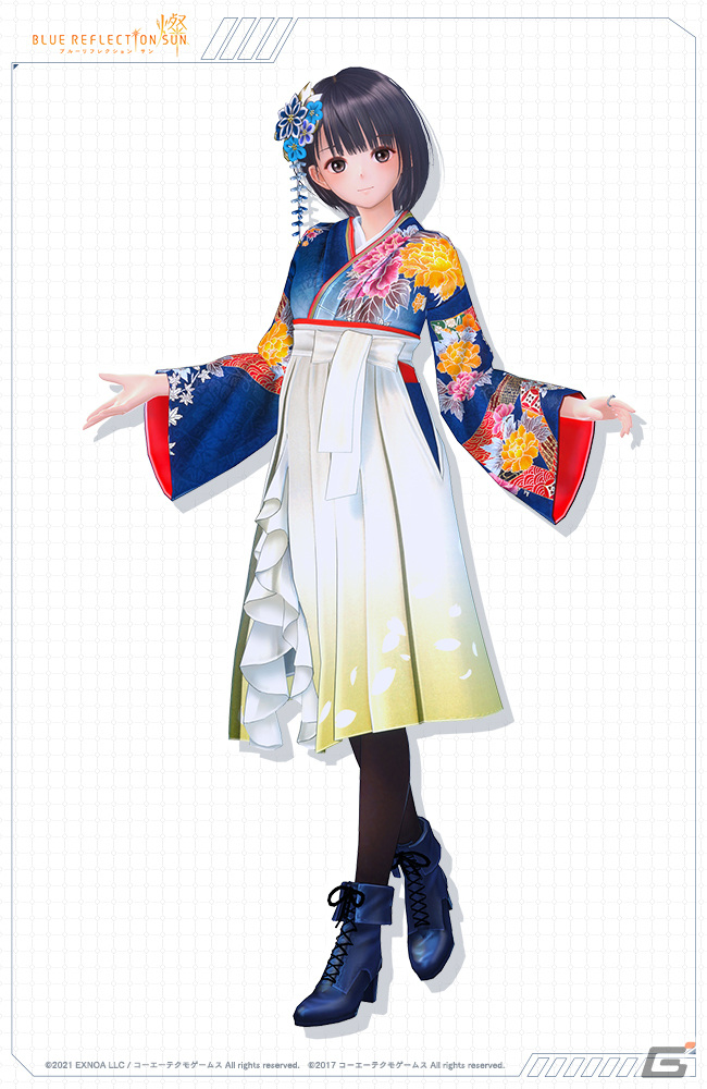 「ブルリフ燦」で正月イベント「新春！みこみこ潜入捜査」が開催！晴れ着姿の日菜子と巫女服のアレシアが登場の画像