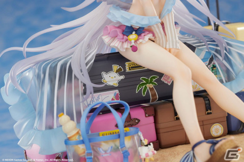 「ブルアカ」可憐な水着姿のアズサをフィギュア化！顔パーツの差し替えでジト目も再現可能の画像9