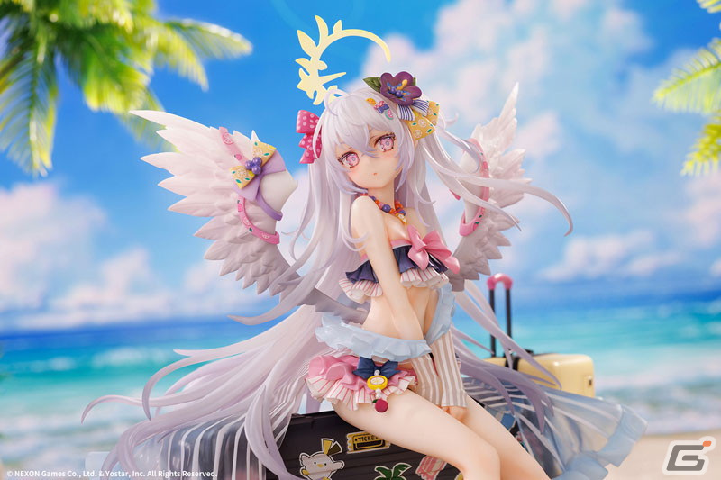 「ブルアカ」可憐な水着姿のアズサをフィギュア化！顔パーツの差し替えでジト目も再現可能の画像