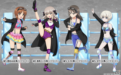「ガールズ＆パンツァー 戦車道大作戦！」蝶野正洋コラボ第7弾で西住みほ、逸見エリカらが黒ハーフコート姿に！の画像2