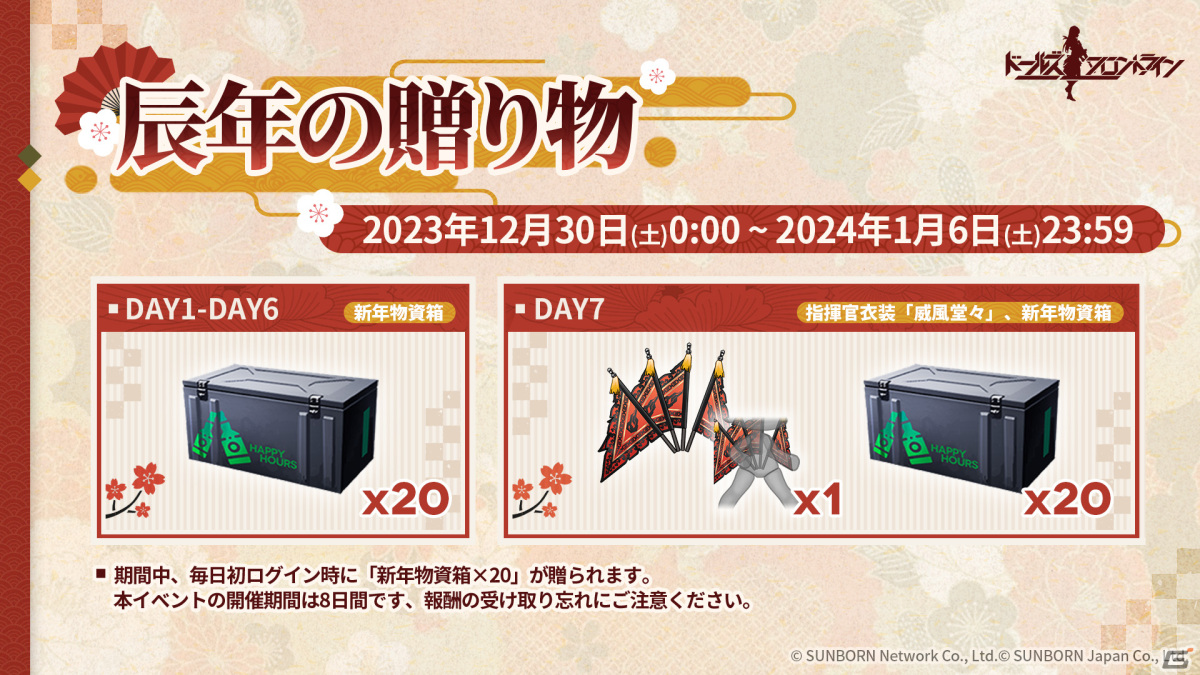 「ドールズフロントライン」年末年始イベント&キャンペーンが開催!ZB-26、Kar98kなどの晴れ着スキンテーマ「京風歳序」が公開の画像