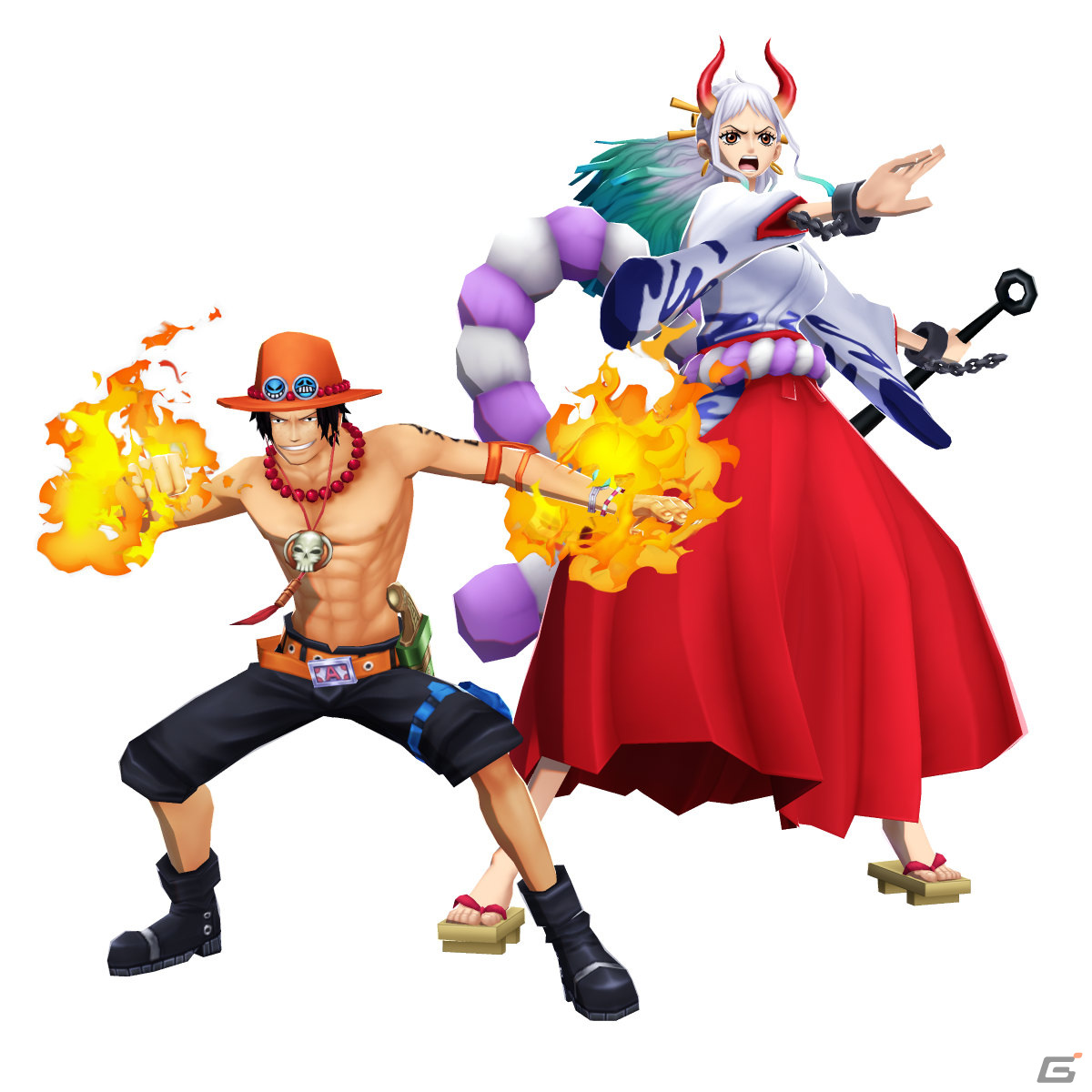「ONE PIECE バウンティラッシュ」超レジェンダリーキャラクター「火拳 鬼姫 エース＆ヤマト」が参戦！1日1回無料10連ガシャも実施中の画像3