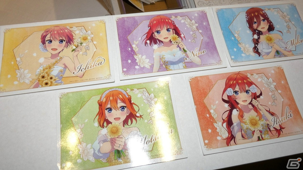 TVアニメ「五等分の花嫁」シリーズ放送5周年を記念した「五等分の花嫁」アニメ原画展 Engagementのオフィシャルレポートが公開!の画像
