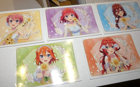 TVアニメ「五等分の花嫁」シリーズ放送5周年を記念した「五等分の花嫁」アニメ原画展 Engagementのオフィシャルレポートが公開！