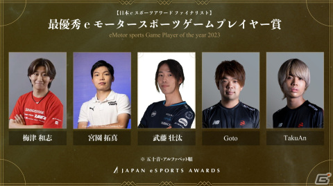 「日本eスポーツアワード」全5,084組のノミネート候補者から選出されたファイナリストが公開！受賞者を決める投票が1月15日まで実施の画像7