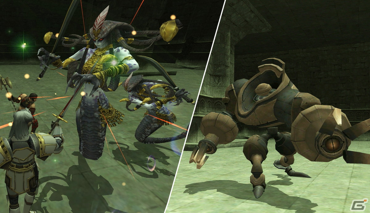 「FFXI」アンバスケードにメデューサ族とドール族が登場!1月のログインキャンペーン注目アイテムは「リザードファング」の画像
