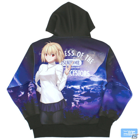 「月姫 -A piece of blue glass moon-」からアルクェイドのフルグラフィックジップパーカーが初回生産のみの限定品で登場！予約受付が実施中の画像
