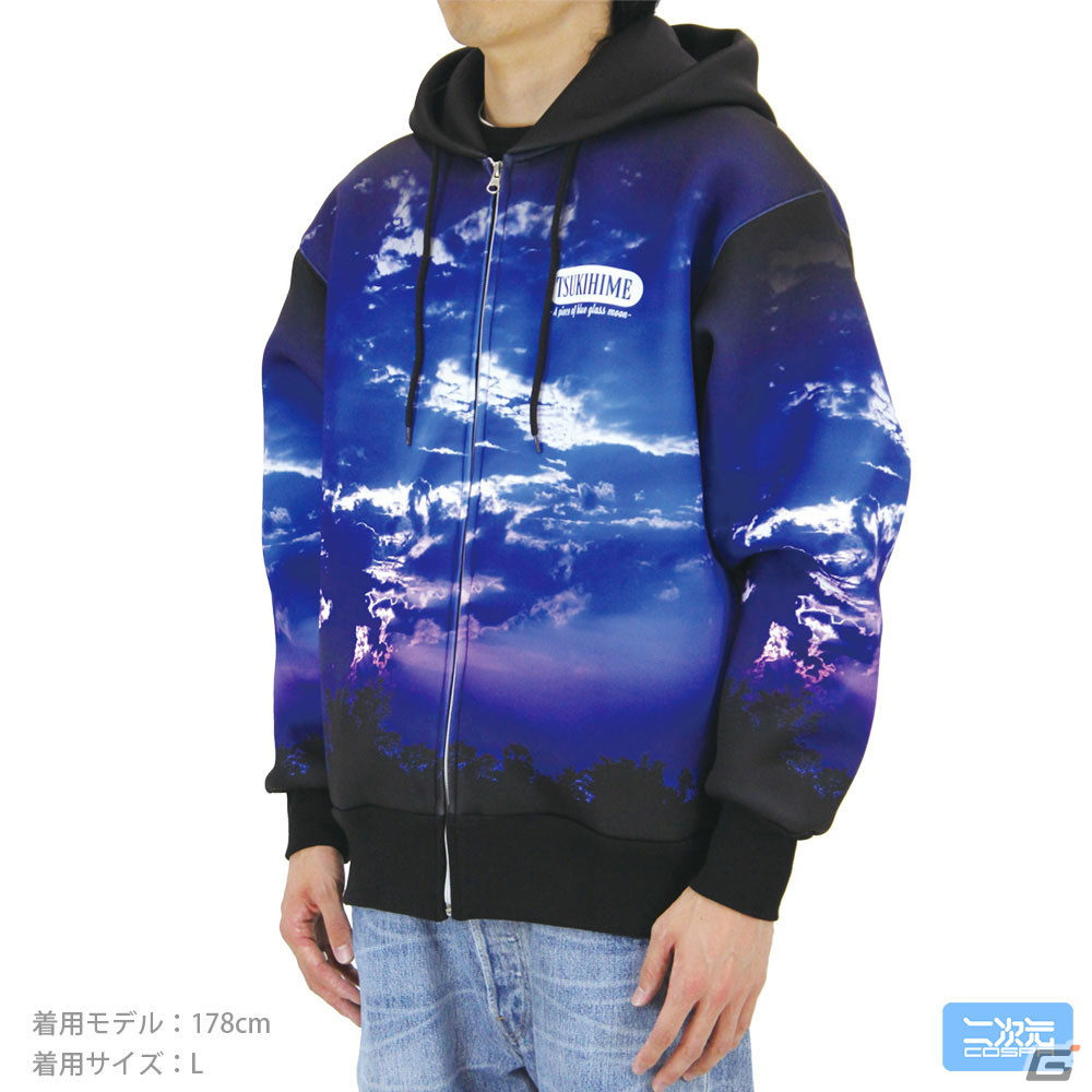 「月姫 -A piece of blue glass moon-」からアルクェイドのフルグラフィックジップパーカーが初回生産のみの限定品で登場！予約受付が実施中の画像8
