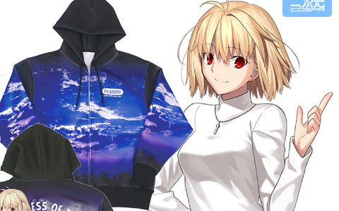 「月姫 -A piece of blue glass moon-」からアルクェイドのフルグラフィックジップパーカーが初回生産のみの限定品で登場！予約受付が実施中