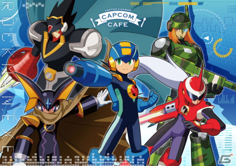 「ロックマンエグゼ」シリーズとカプコンカフェ 池袋店＆梅田店のコラボが1月26日より実施決定！描き下ろしメインビジュアルも公開の画像1