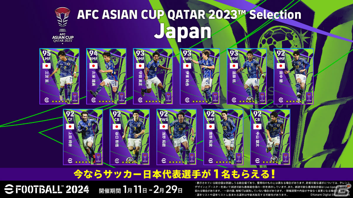 「eFootball 2024」が世界累計7億DLを突破!現実の試合と連動する新ブースターを持つ選手が配布の画像