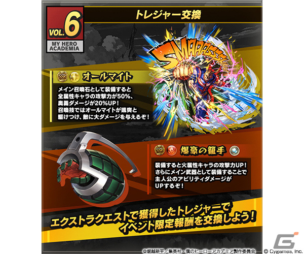 「グラブル」×「ヒロアカ」コラボの詳細が発表!イベント参加で緑谷出久、爆豪勝己を仲間にしようの画像