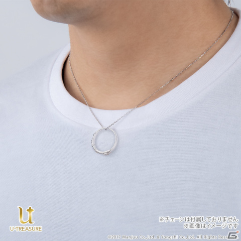 シルバー着用イメージ(ネックレスチェーン別売り)