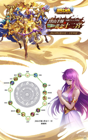 「聖闘士星矢レジェンドオブジャスティス」は1月18日にリリース予定！首都圏＆大阪の20駅でジャック広告を展開の画像2