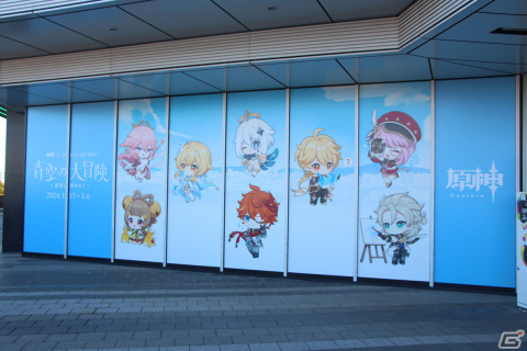 「原神」と東京スカイツリーがコラボした「青空の大冒険～雷霊に導かれて～」をレポート！全キャラが並んだ天望回廊は圧巻の画像2