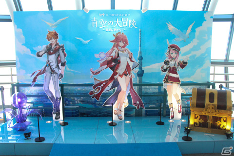 「原神」と東京スカイツリーがコラボした「青空の大冒険～雷霊に導かれて～」をレポート！全キャラが並んだ天望回廊は圧巻の画像3