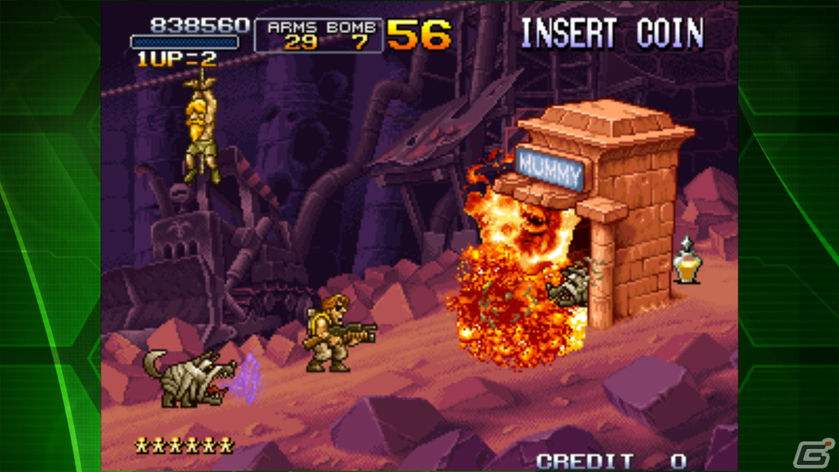「メタルスラッグX アケアカNEOGEO」がiOS/Androidで配信！「メタルスラッグ2」をベースに新たな武器や敵が登場の画像