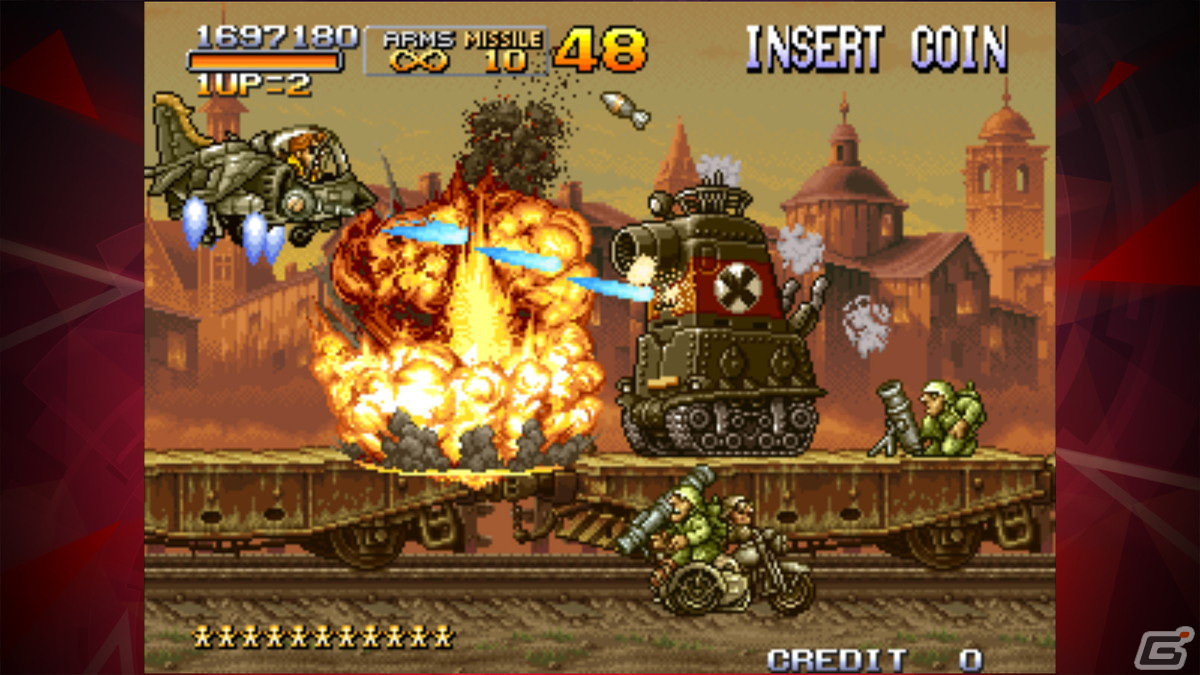 「メタルスラッグX アケアカNEOGEO」がiOS/Androidで配信！「メタルスラッグ2」をベースに新たな武器や敵が登場の画像