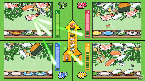 寿司をテーマにしたパズルゲーム「SUSHIショット」が配信！スコアアタックや最大4人での対戦もの画像6