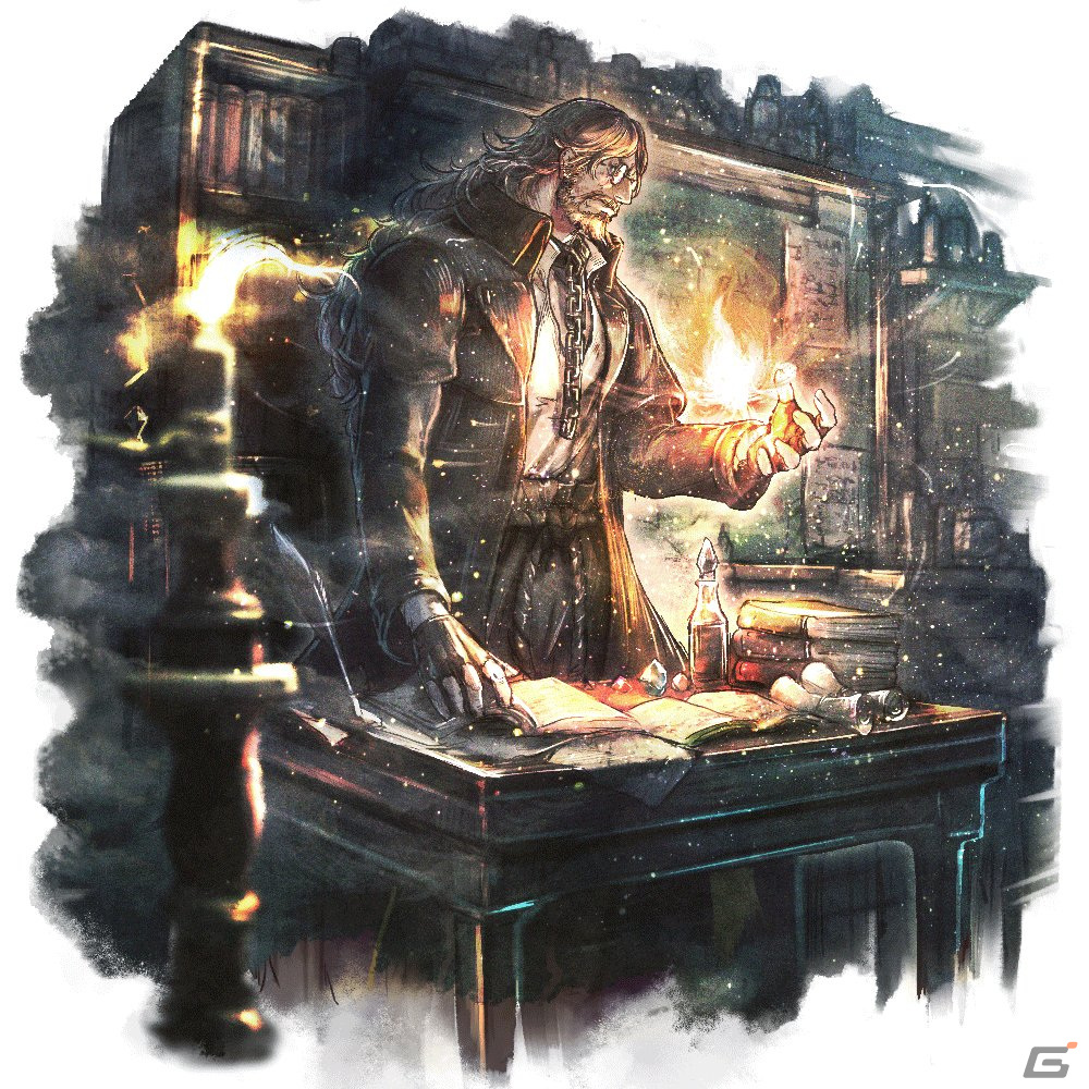 「OCTOPATH TRAVELER 大陸の覇者」に学者「オズバルド（CV：中田譲治）」が登場！新たなストーリー「選ばれし者4章」もの画像