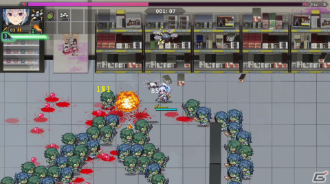 qureate最新作「メイド・オブ・ザ・デッド」がSwitch/Steamで配信決定！武装したメイドを操作してゾンビを殲滅する全方位アクションSTGの画像