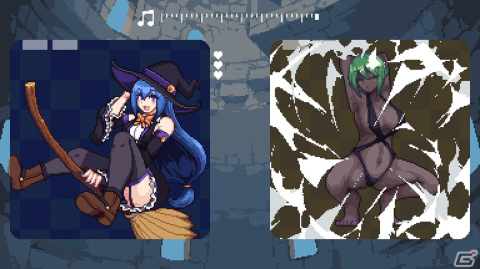 ダメージを受けるたびに服が爆散していく脱衣パズル×リズムアクション「ウィッチパズリズム」が2月15日にSwitchでリリース!の画像