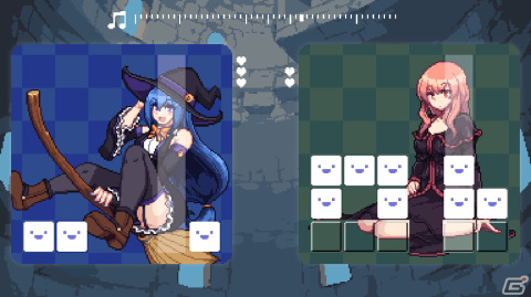 ダメージを受けるたびに服が爆散していく脱衣パズル×リズムアクション「ウィッチパズリズム」が2月15日にSwitchでリリース!の画像