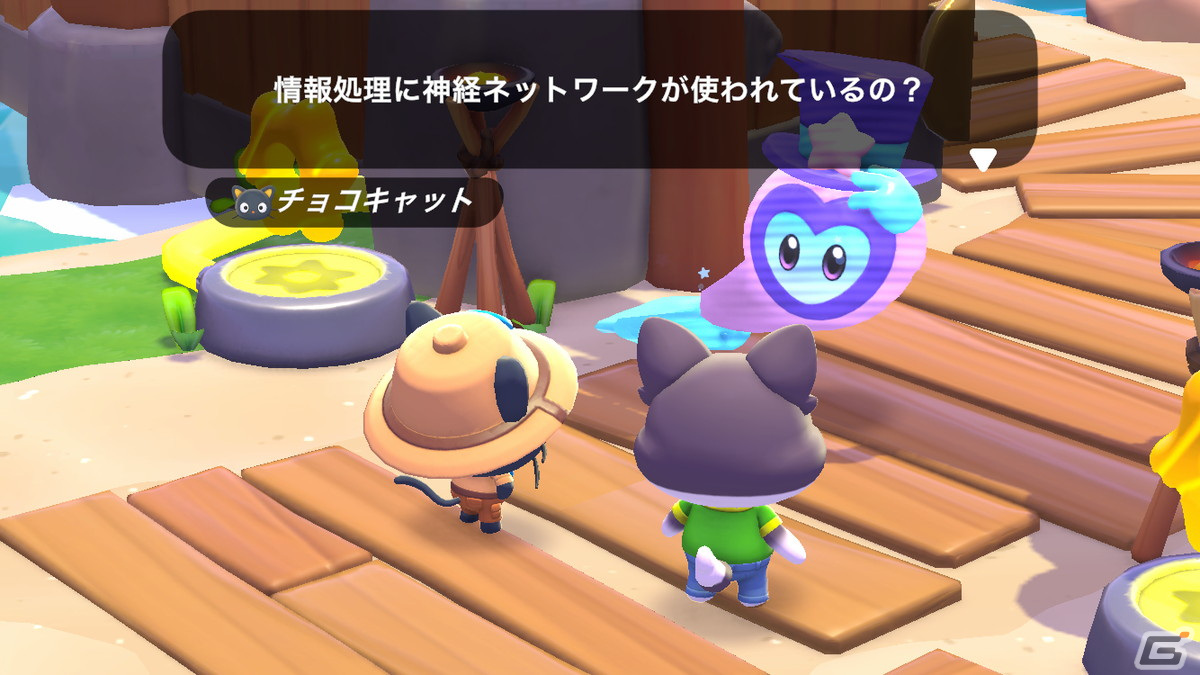 トップハットと話すチョコキャット。聡明さがにじみ出る会話にも注目