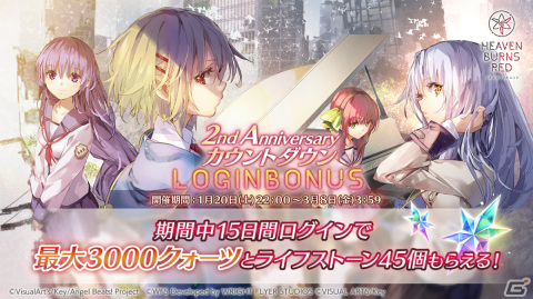 ヘブンバーンズレッド　Angel Beats! コラボ　複製原画　入江　ヘブバン ヘブバン』“Angel Beats!”コラボが復刻開催！新スタイル“SS
