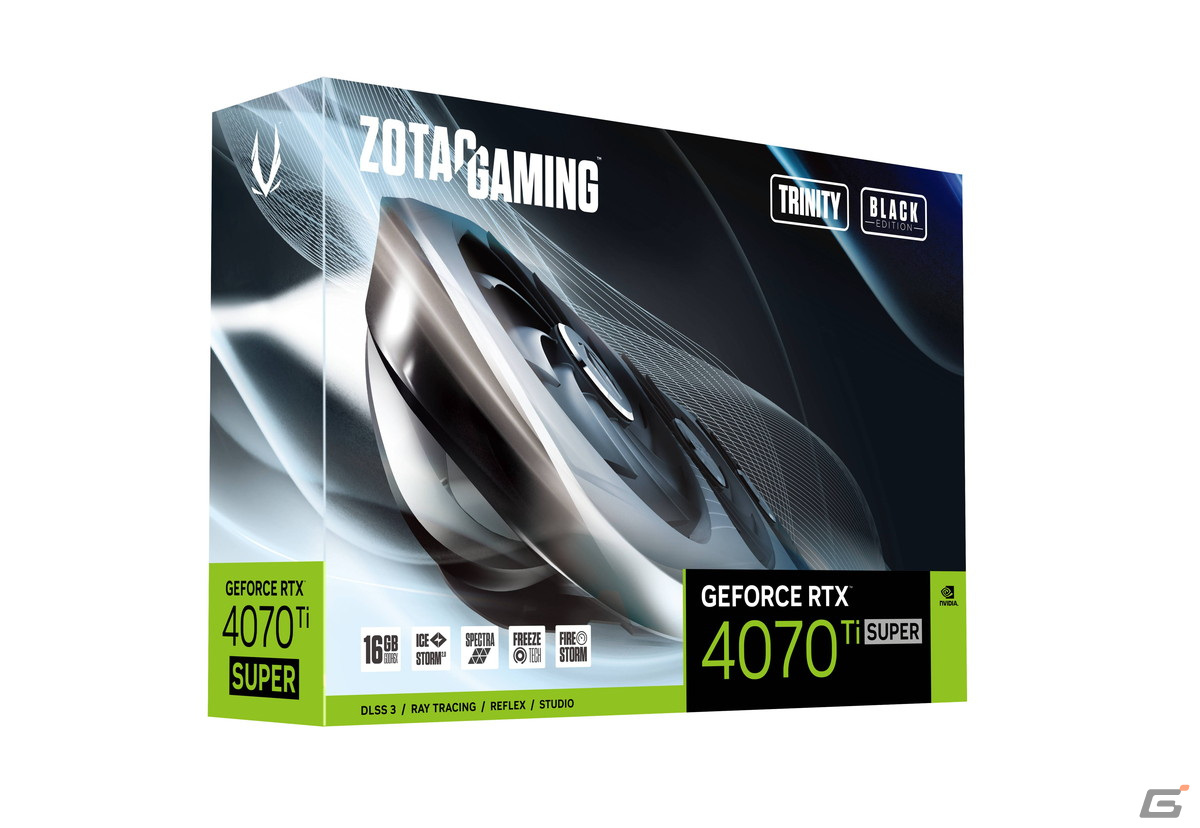GeForce RTX 4070 Ti SUPER搭載グラボ「ZOTAC GAMING GeForce RTX 4070 Ti SUPER Trinity Black Edition 16GB GDDR6X」が1月24日に発売！の画像8