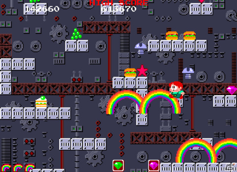 「アーケードアーカイブス レインボーアイランド」が1月25日に配信！「バブルボブル」の続編となるアクションゲームの画像