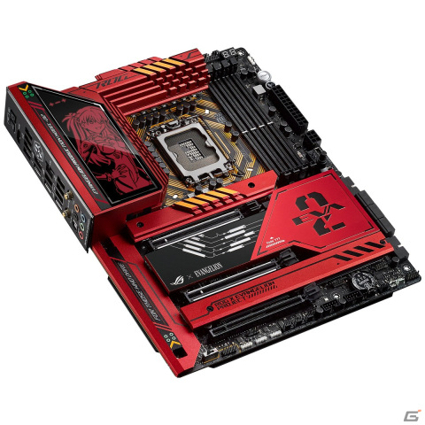 「ROG×エヴァンゲリオン」からアスカとEVA-02をイメージしたコラボマザーボードが1月26日に発売!の画像