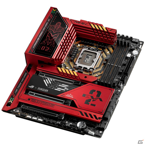 「ROG×エヴァンゲリオン」からアスカとEVA-02をイメージしたコラボマザーボードが1月26日に発売!の画像