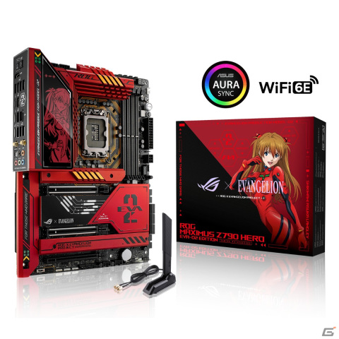 「ROG×エヴァンゲリオン」からアスカとEVA-02をイメージしたコラボマザーボードが1月26日に発売！の画像2