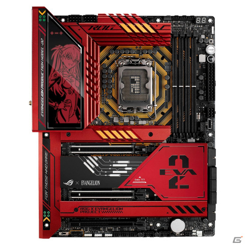 「ROG×エヴァンゲリオン」からアスカとEVA-02をイメージしたコラボマザーボードが1月26日に発売!の画像